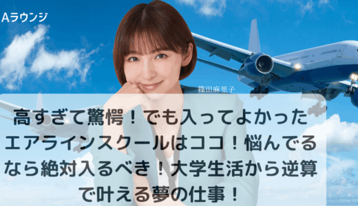 高すぎて驚愕！でも入ってよかったエアラインスクールはココ！悩んでるなら絶対入るべき！大学生活から逆算で叶える夢の仕事！